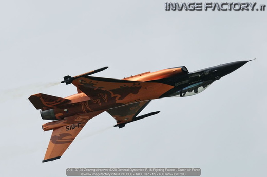 2011-07-01 Zeltweg Airpower 5228 General Dynamics F-16 Fighting Falcon - Dutch Air Force